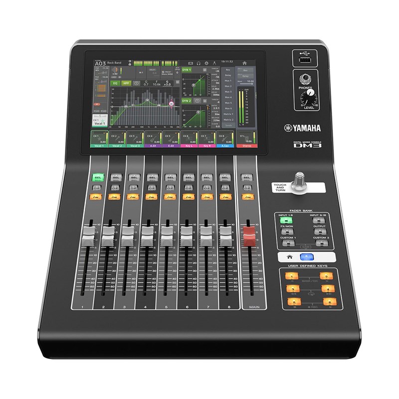 YAMAHA DM3 22-CHANNEL DIGITAL MIXER WITH DENTE